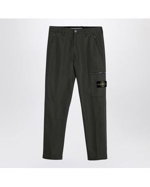 Stone Island Moss Blend Trousers - Grey