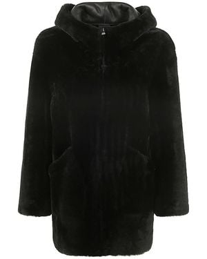 Blancha Shearling Jacket - Black