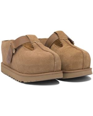 UGG 'Goldenstar' Suede Slippers - Brown