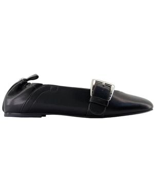 Ganni Butterfly Ballerinas - Black