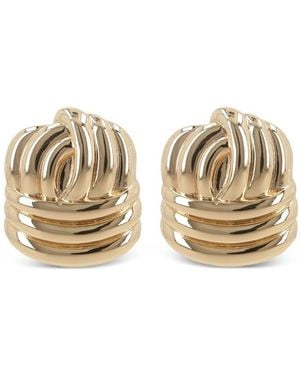 Self-Portrait Knot Earrings Accessories - Natural