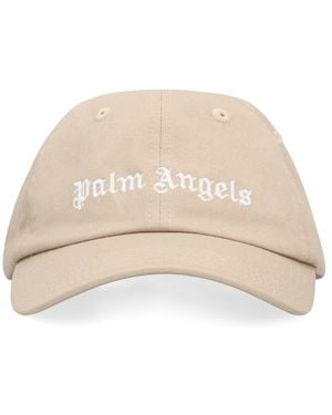 Palm Angels Baseball Cap With Logo - Natural