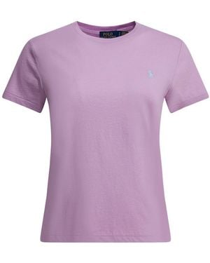 Polo Ralph Lauren Cotton Crewneck T-Shirt - Purple