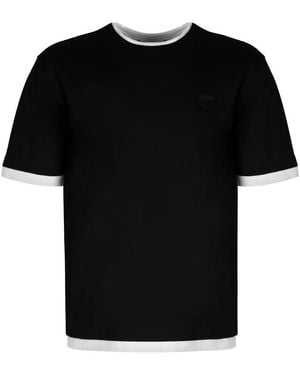 Prada Cotton Crew-neck T-shirt - Black