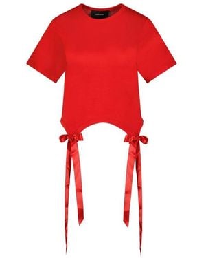 Simone Rocha Bow Tails T Shirt - Red