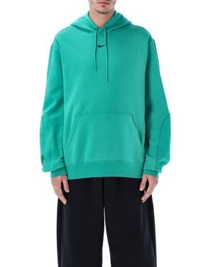 Nike Nocta Nrg Cs Cotton-Blend Fleece Hoodie - Blue