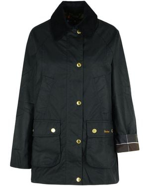 Barbour 'Beadnell' Waxed Cotton Jacket - Black
