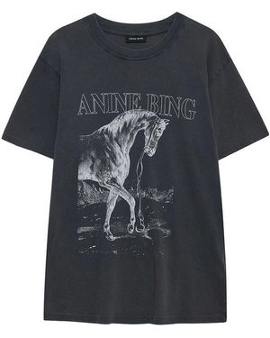 Anine Bing T-Shirts - Black