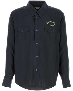 Visvim Slate Rayon Shirt - Blue