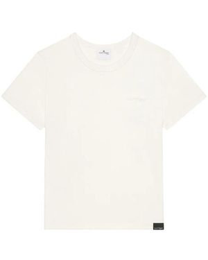 Courreges Embroidered Tee - White