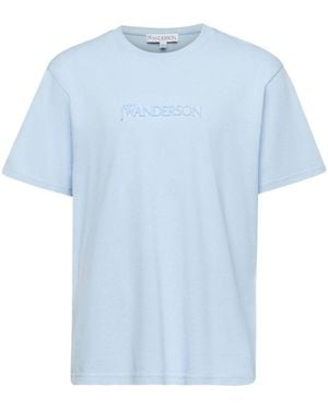 JW Anderson Jw Anderson Logo T-Shirt - Blue