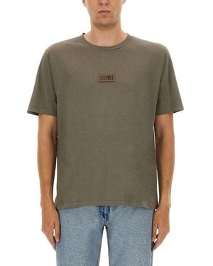 MM6 by Maison Martin Margiela T-Shirt With Logo - Green