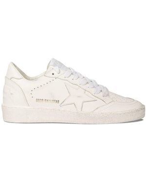 Golden Goose Vintage Leather Star Sneakers - Natural