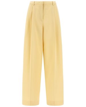 Jil Sander Wool Pants Pences - Yellow