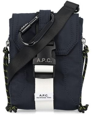 A.P.C. Treck Crossbody Pouch - Blue