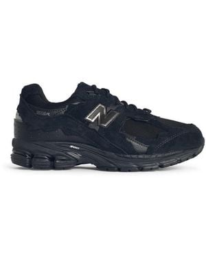 New Balance '2002R' Mesh And Suede Trainers - Blue