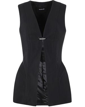 Mugler Chic Waist Jacket For Fall 2024 - Black