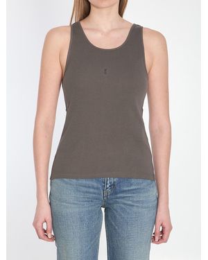 Saint Laurent Cassandre Tank Top - Blue