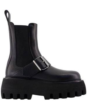 McQueen High Ankle Boots - Black