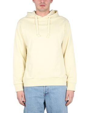A.P.C. Drawstring Hood Sweatshirt - Blue