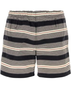 Prada Embroidered Swimming Shorts - Blue