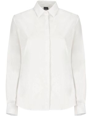 Fay Italian Neck Shirt - White