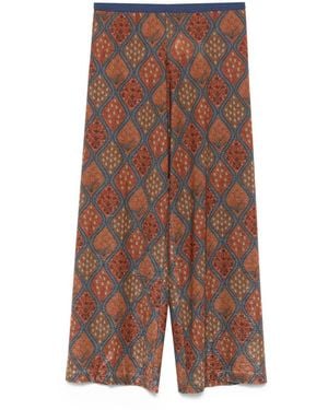 Siyu Printed Trousers - Brown