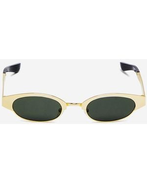 McQueen Oval Sunglasses - Green