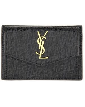 Saint Laurent Portacarte Uptown - Black