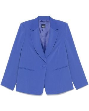 Marina Rinaldi Electric 'Crema' Single-Breasted Blazer - Blue