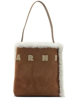 Marni "museo" Tote Bag - Brown
