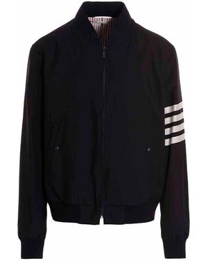 Thom Browne Bomber '4 Bar' - Black