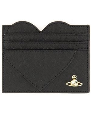 Vivienne Westwood Card Holder "Heart" - Black