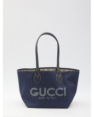 Gucci Small Totissima Reversible Bag - Blue