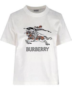 Burberry T-Shirts And Polos - White