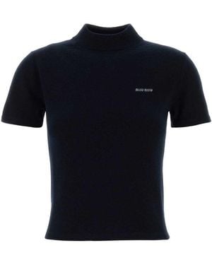 Miu Miu Midnight Cashmere Jumper - Black