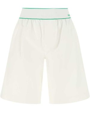 Bottega Veneta Cotton Bermuda Shorts - White