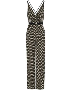 Elisabetta Franchi Nero Burro Patterned Jumpsuit - Green