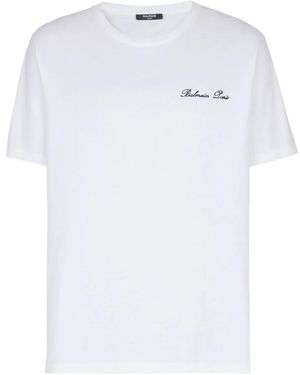Balmain Cotton T-Shirt - White