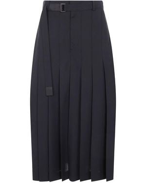 Sacai Suiting Skirt - Blue