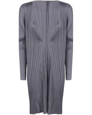 Pleats Please Issey Miyake Basics Cardigan - Grey