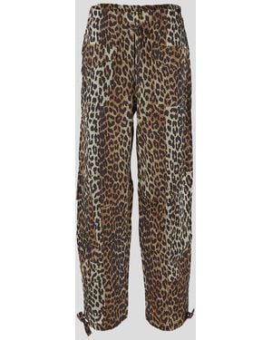 Ganni Trousers - Brown