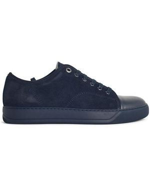 Lanvin 'Ddb1' Leather Trainers - Blue