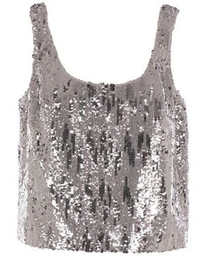 Elie Saab Top - Metallic
