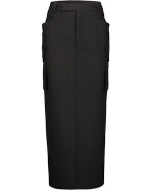 Rick Owens Firbanks Wool Skirt - Black