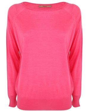 Roberto Collina Wide Neckline Pullover Clothing - Pink