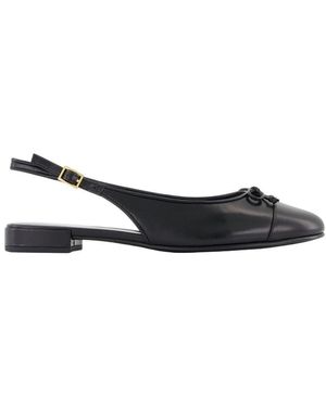 Tory Burch Cap Toe Slingbacks - Blue