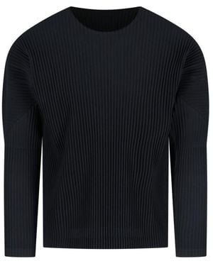 Homme Plissé Issey Miyake Pleated T-Shirt - Blue