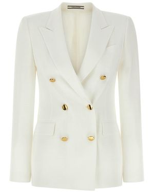 Tagliatore Double-Breasted Jacket - White