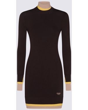 Fendi Cotton Mini Dress - Black